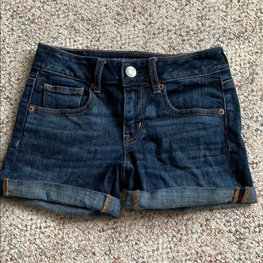 American eagle midi shorts